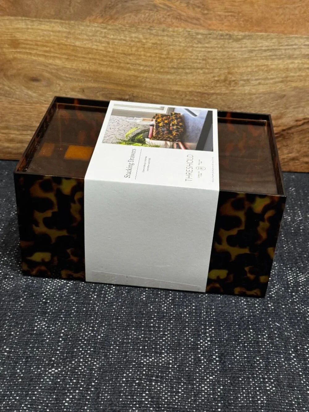 Threshold™ Multi-Function Stacking Drawers Beauty Organizer, Animal Print